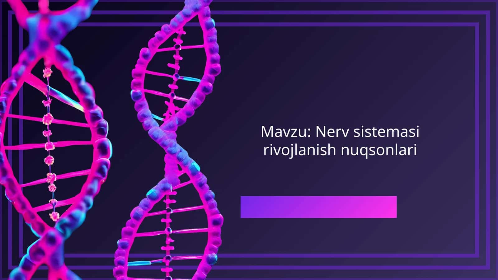Nerv sistemasi rivojlanish nuqsonlari 1