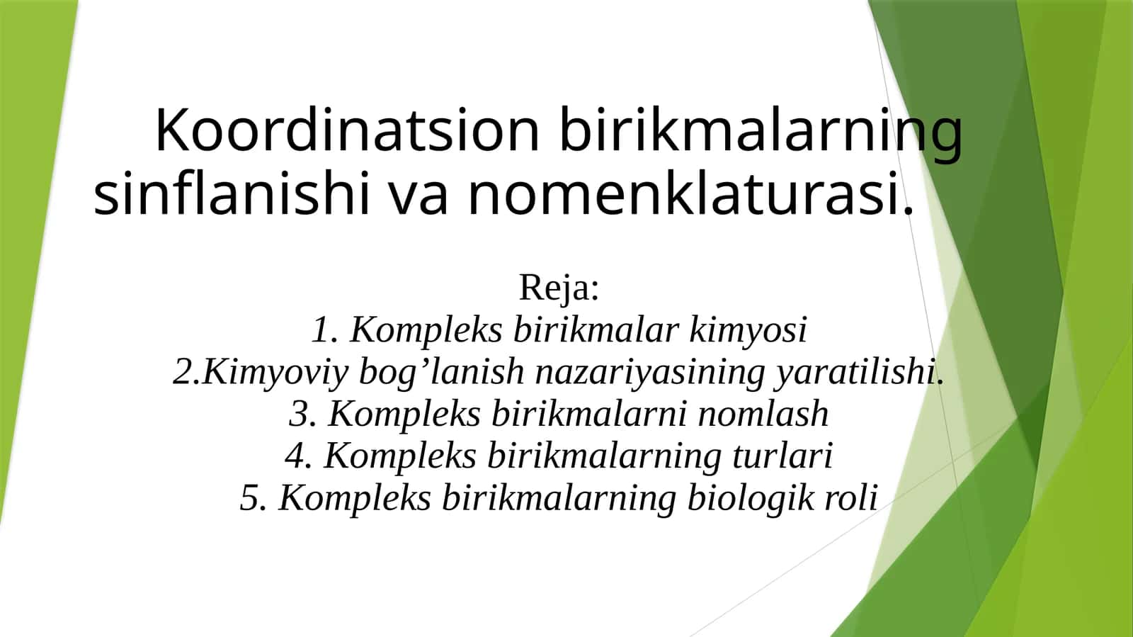 Kompleksbirikmalar kimyosi 1