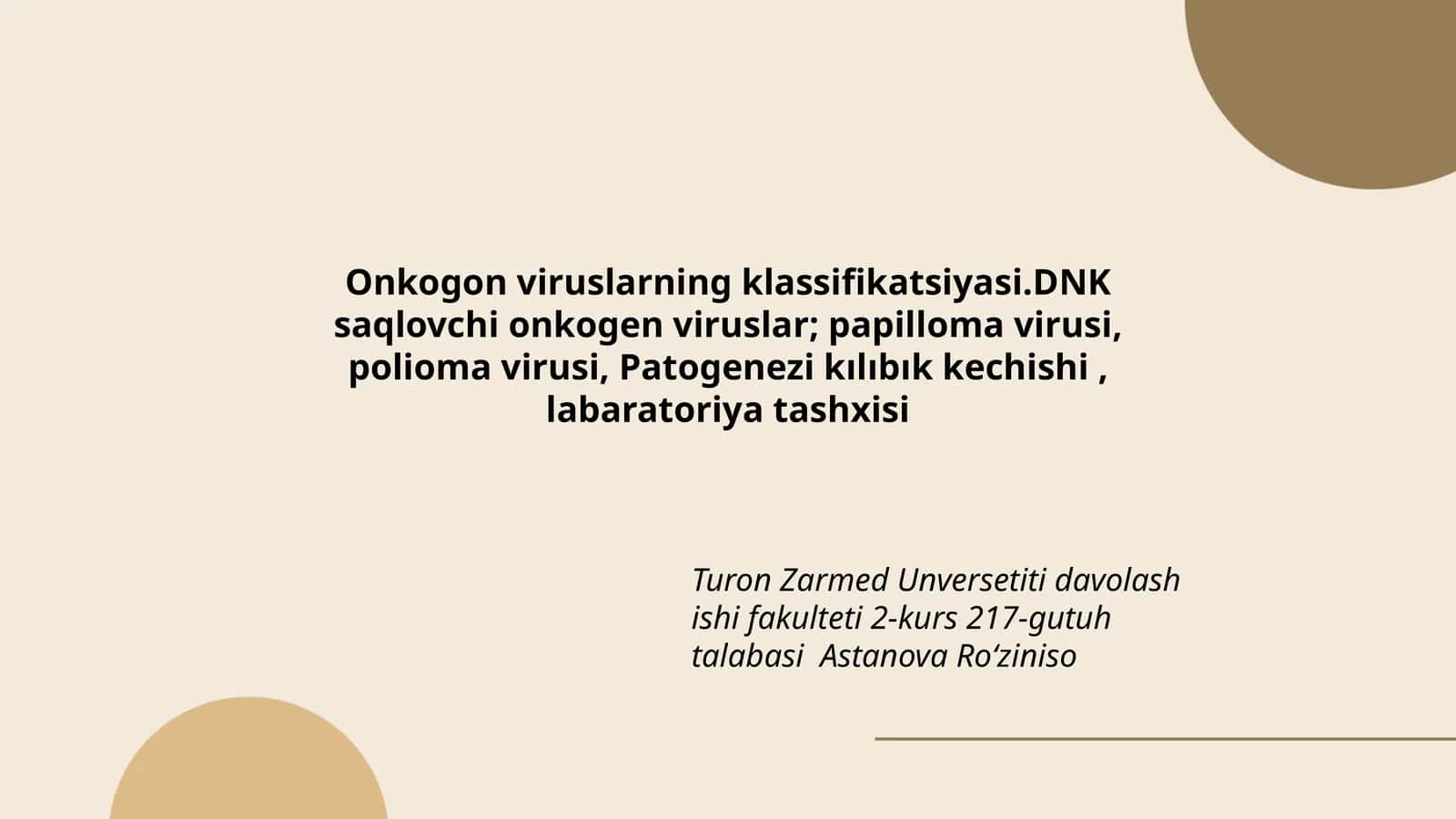 Onkogon viruslar 1