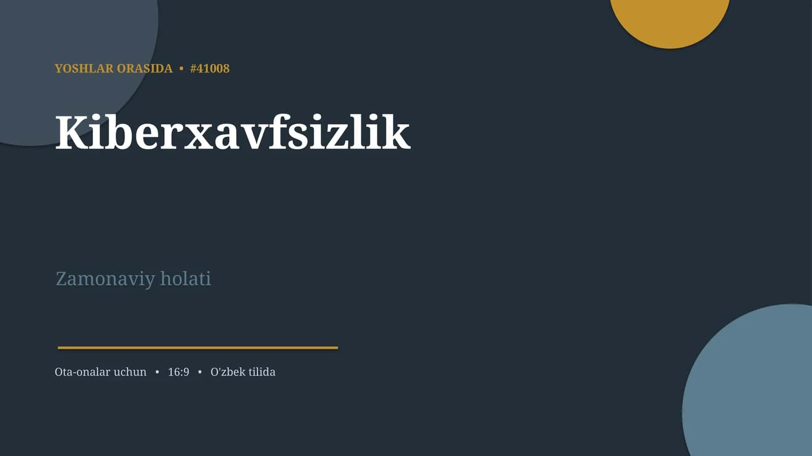 Kiberxavfsizlik 1