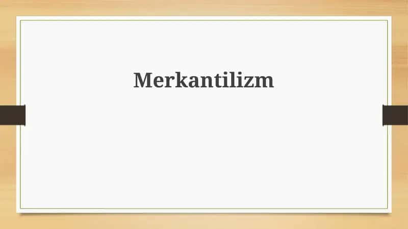 Меркантилизм 1