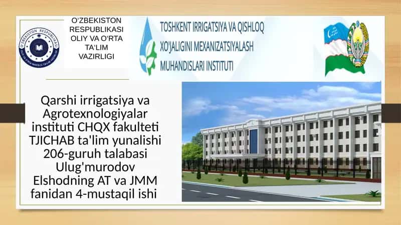 Matematik misollarni kompyuter dasturlarida yechish 1