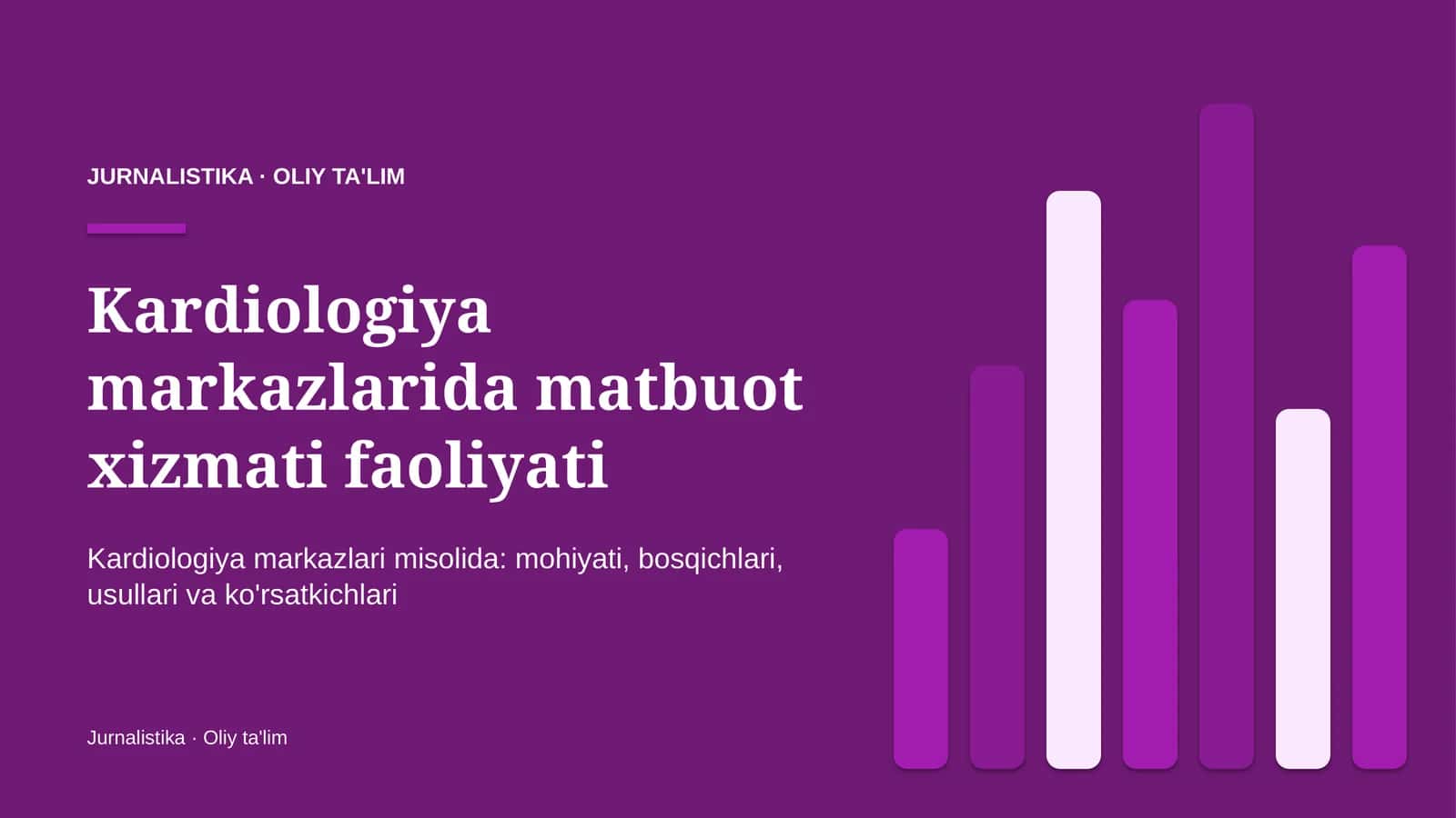 Kardiologiya markazlarida matbuot xizmati faoliyati 1
