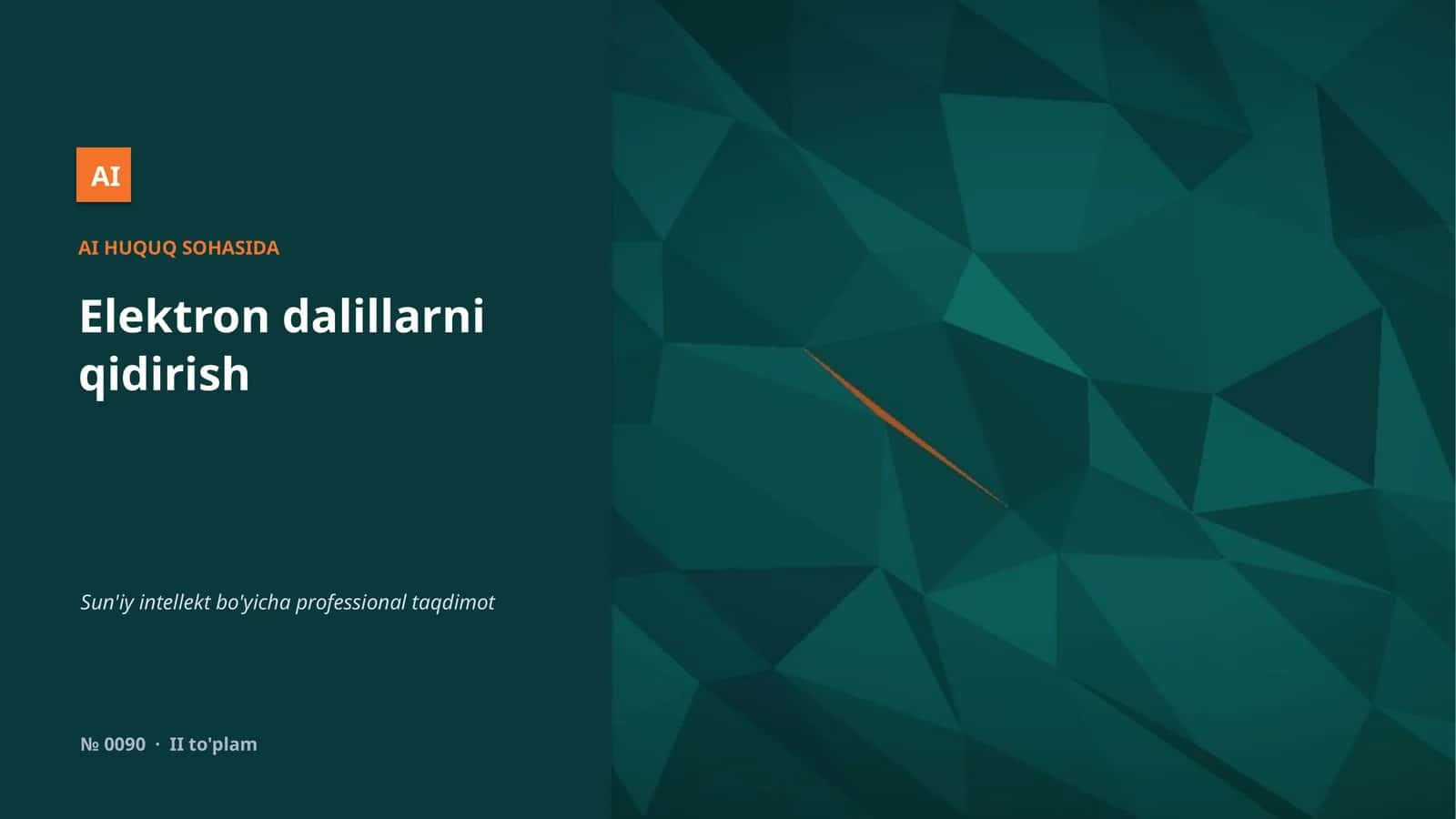 Elektron dalillarni qidirish 1