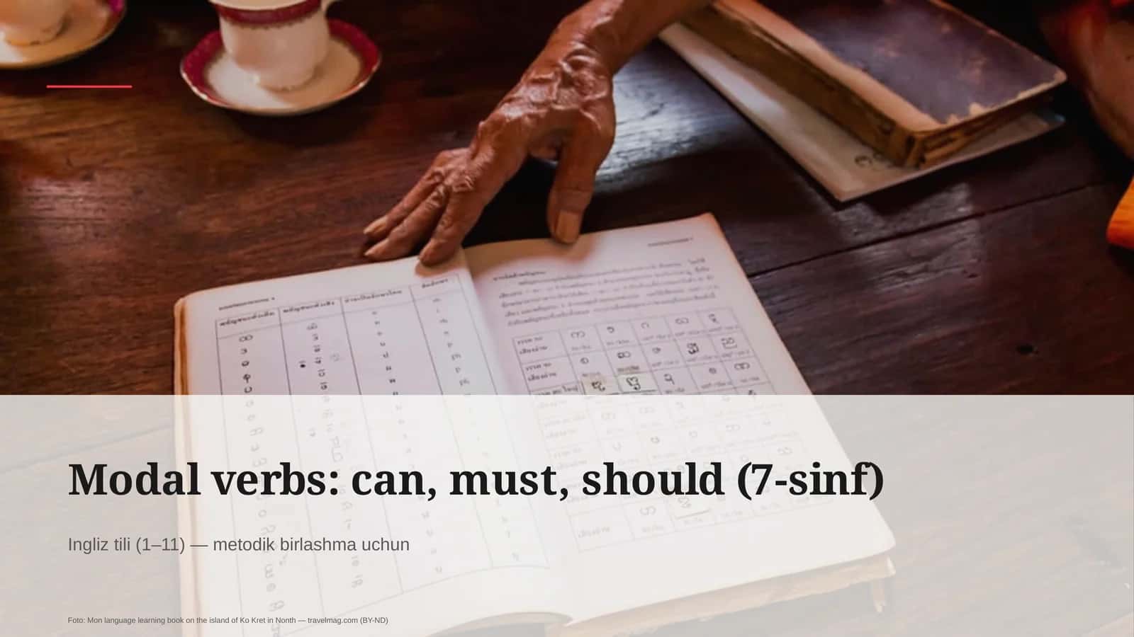 Modal verbs: can, must, should (7-sinf) 1