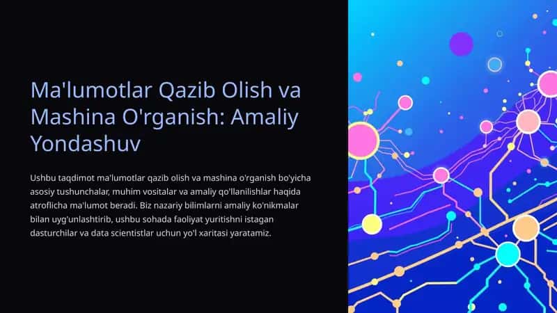 Ma'lumotlar Qazib Olish va Mashina O'rganish: Amaliy Yondashuv 1