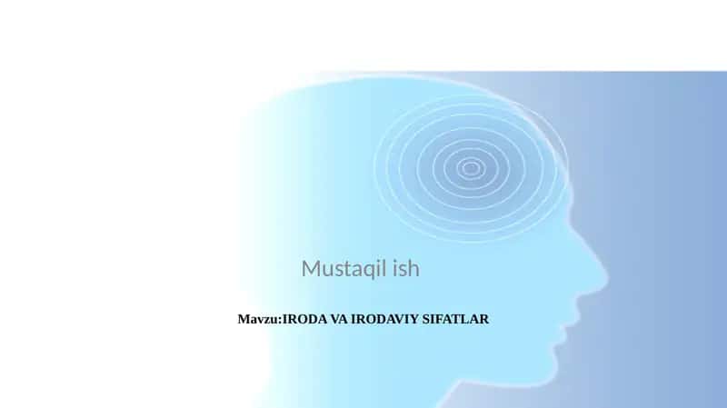 IRODA VA IRODAVIY SIFATLAR 1