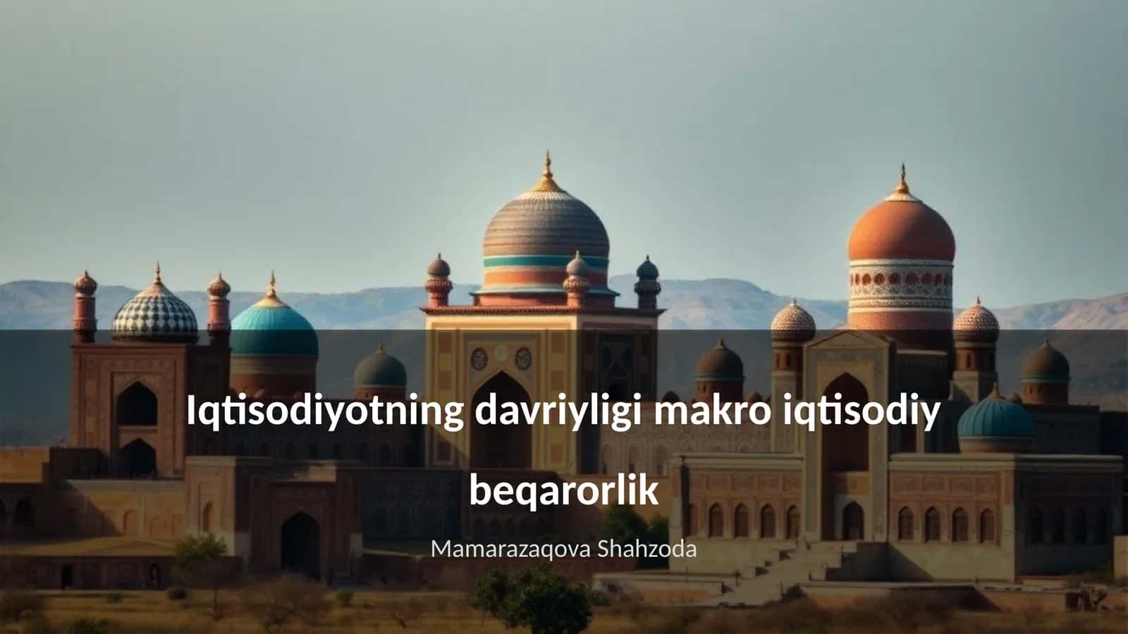 Iqtisodiyotning davriyligi makro iqtisodiy beqarorlik 1