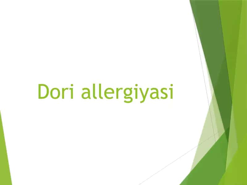 Dori allergiyasi 1