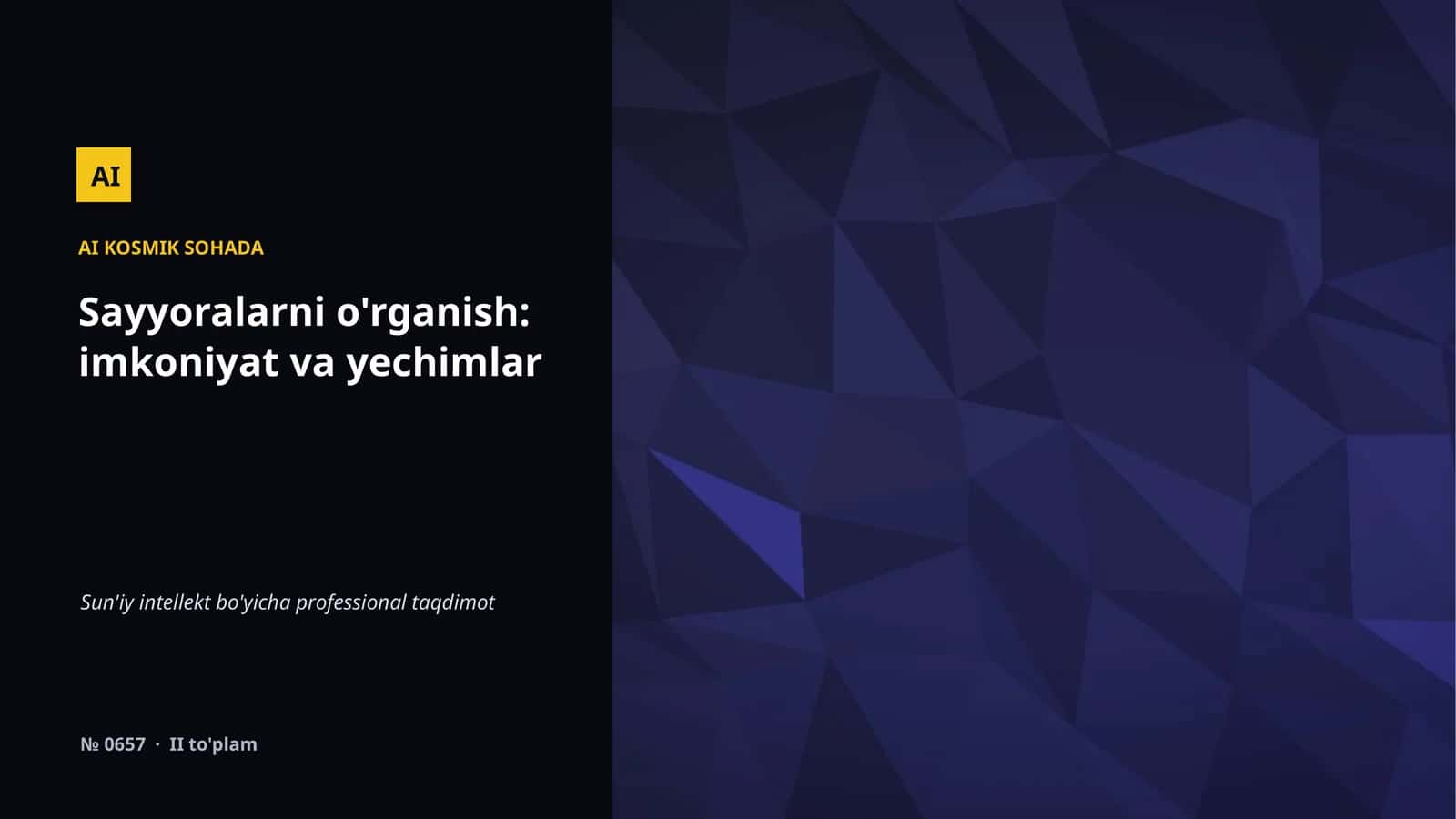 AI KOSMIK SOHADA 1