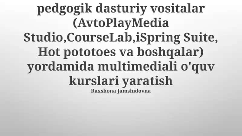 pedgogik dasturiy vositalar 1