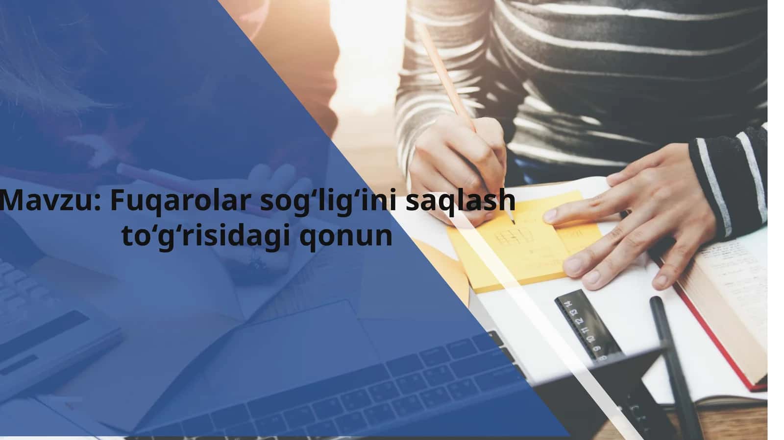 Fuqarolar sog‘lig‘ini saqlash to‘g‘risidagi qonun 1