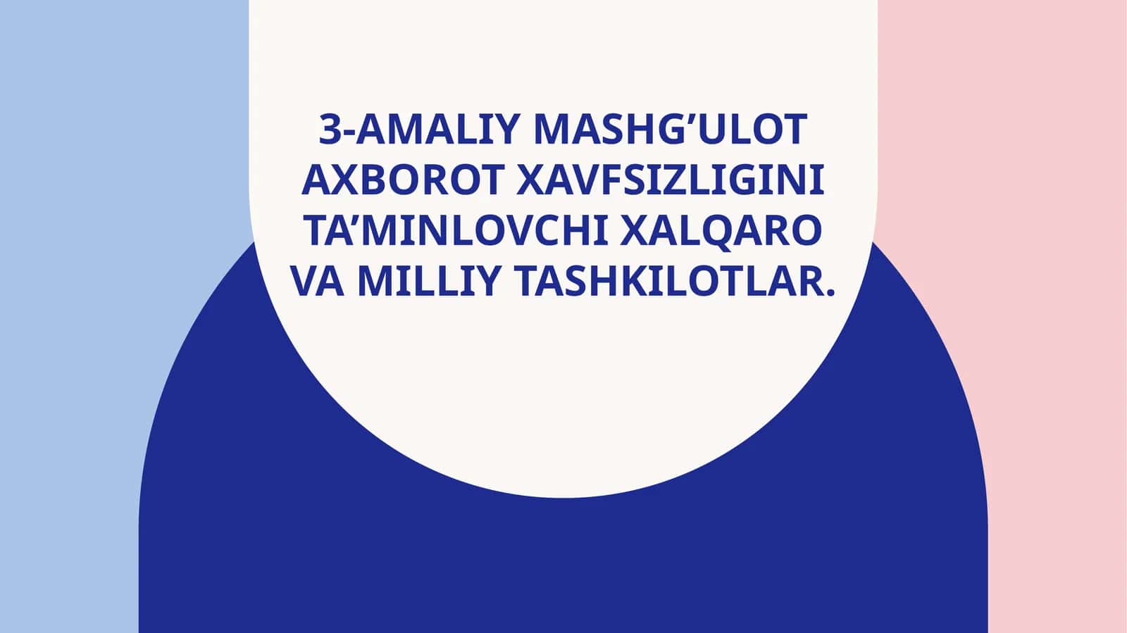 Axborot xavfsizligi 1