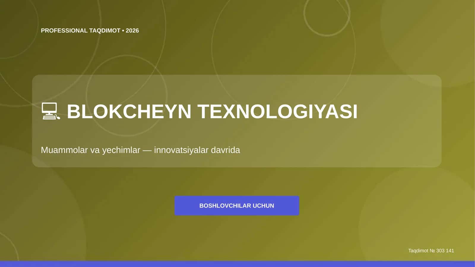 BLOKCHEYN TEXNOLOGIYASI 1