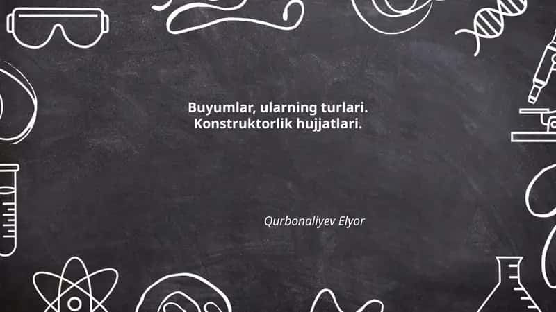 Buyumlar, ularning turlari 1