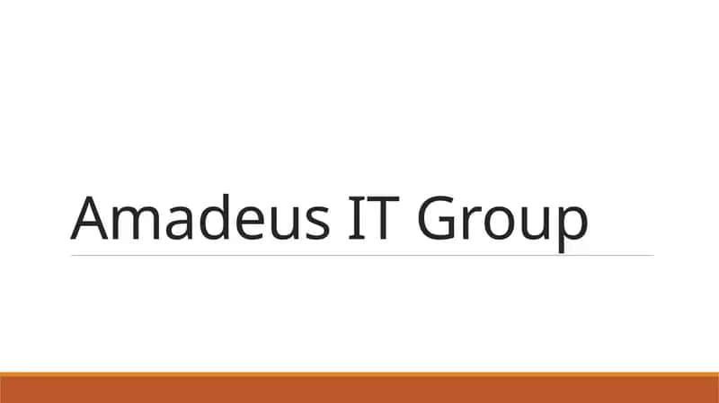 Amadeus IT Group 1