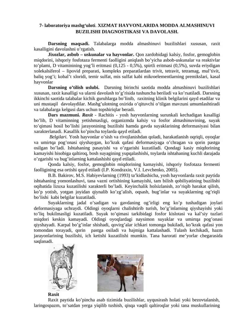 Modda Almashinuvi Buzilishi Diagnostikasi va Davolash 1