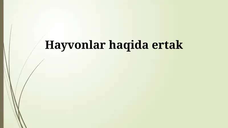 Kirish: Hayvonot olamiga sayohat 1