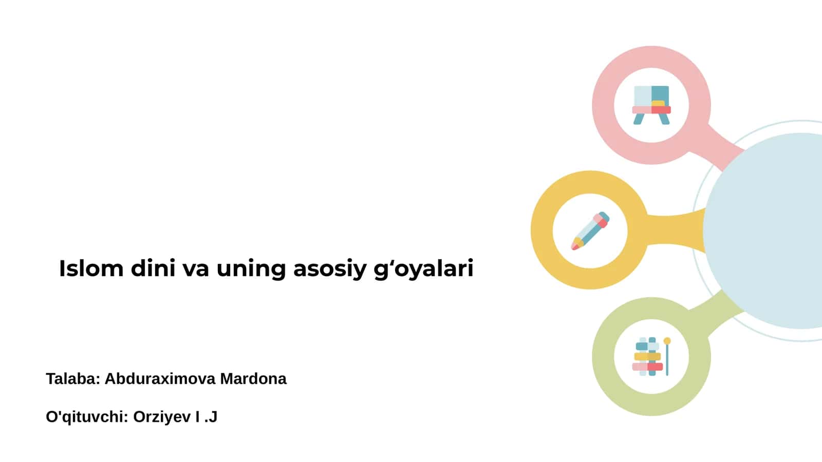 Islom dini va uning asosiy gʻoyalari 1