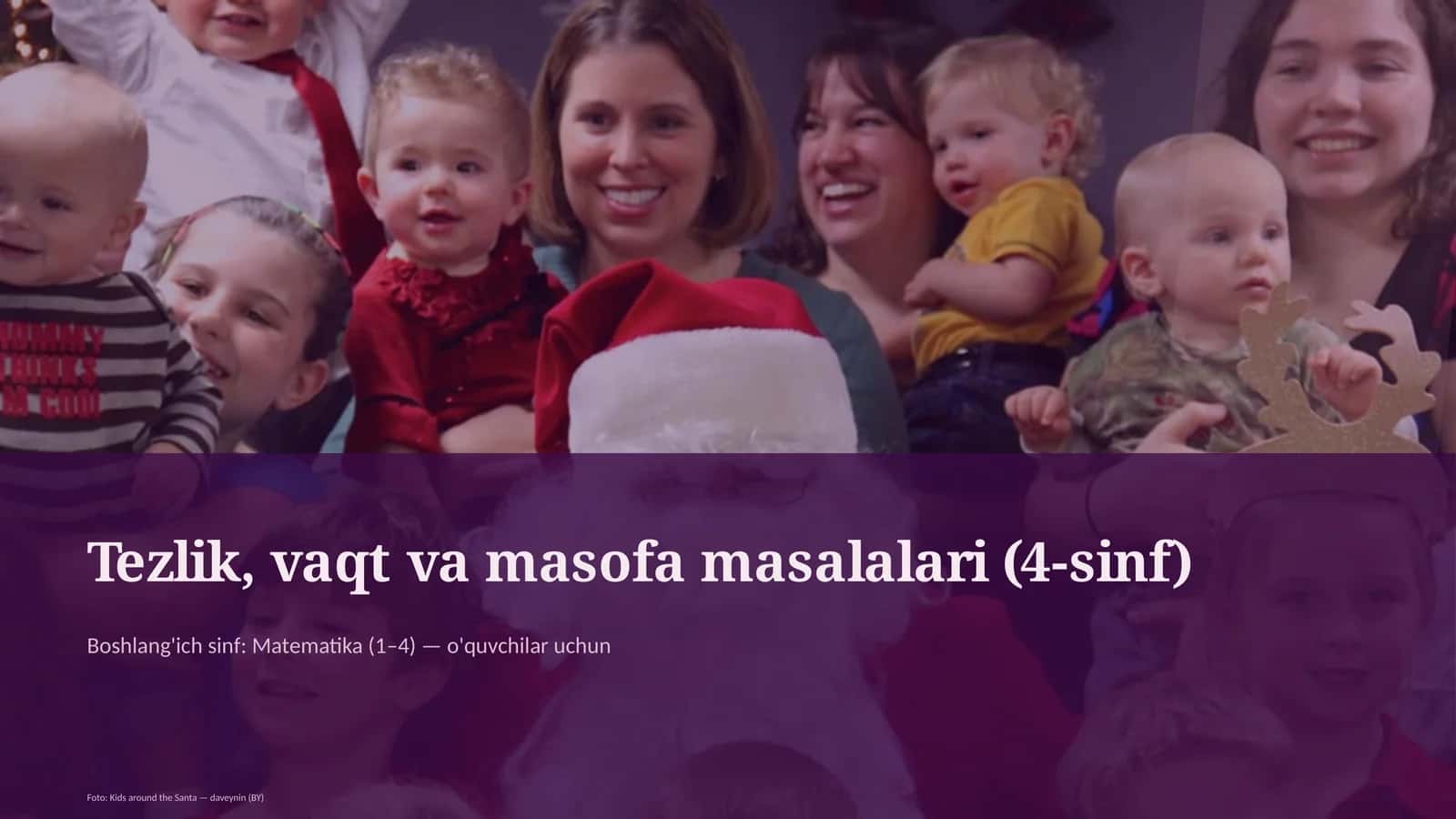 Tezlik, vaqt va masofa masalalari (4-sinf) 1