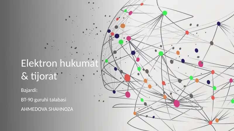 Elektron hukumat & tijorat 1
