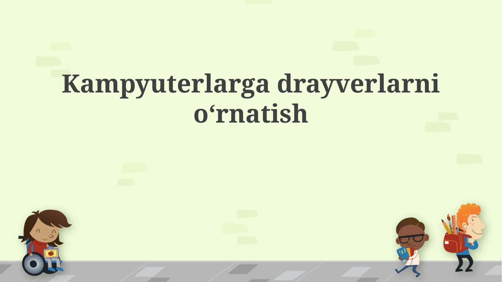 Kampyuterlargadrayverlarnio‘rnatish 1