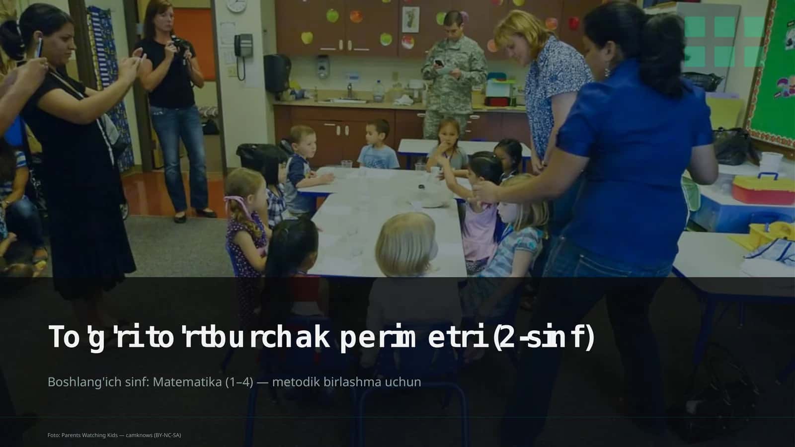 To'g'ri to'rtburchak perimetri (2-sinf) 1
