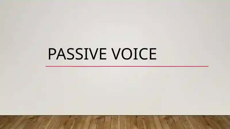 Passive voice