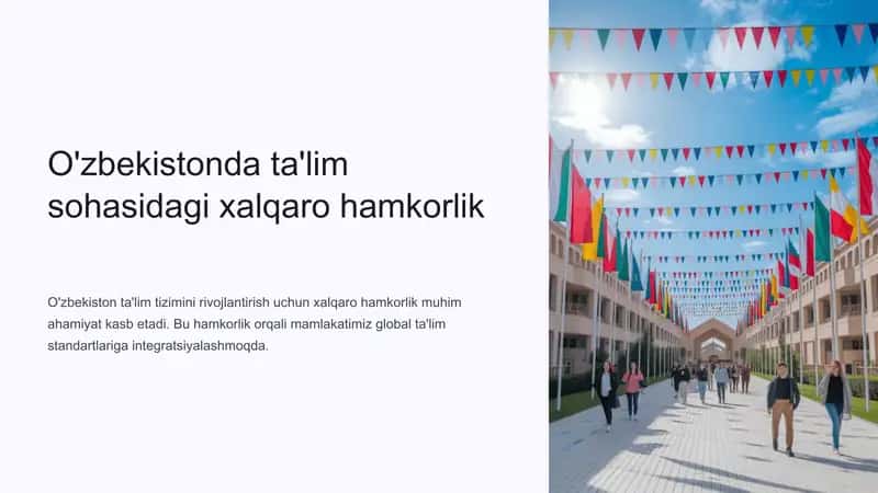 O'zbekistonda ta'lim sohasidagi xalqaro hamkorlik 1