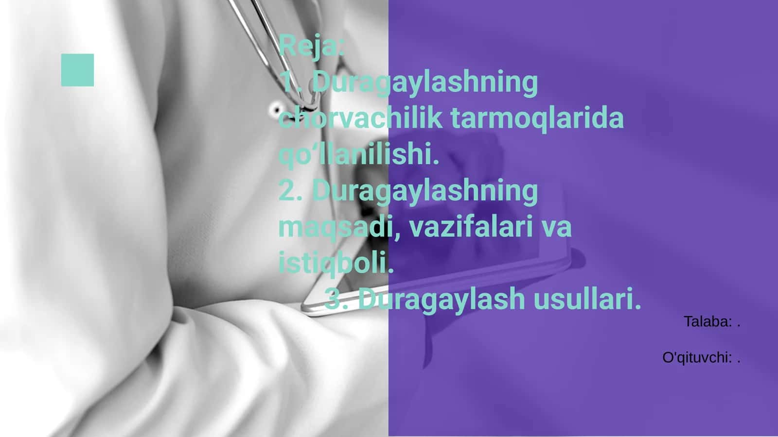 Duragaylash chorvachilikda 1
