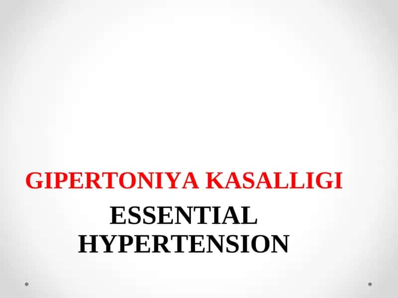 Gipertoniya kasalligi haqida to'liq ma'lumot 1