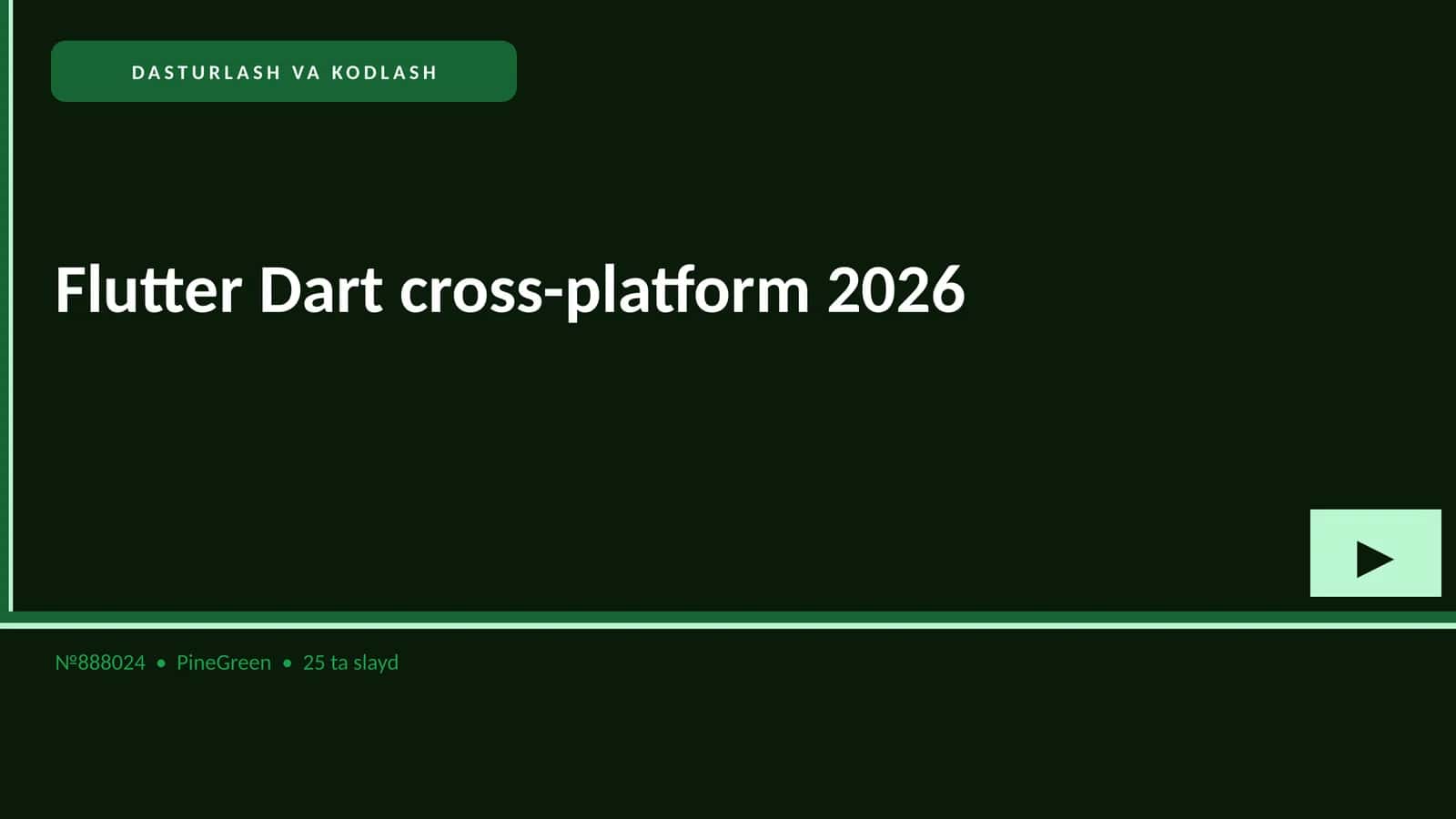 Flutter Dart cross-platform 2026 1