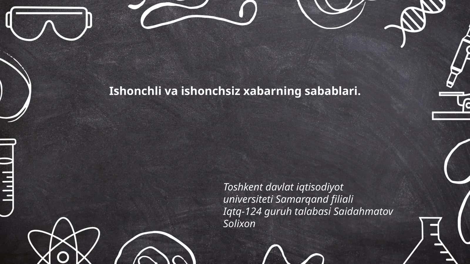 Manbaning ishonchliligi va shaffofligi 1