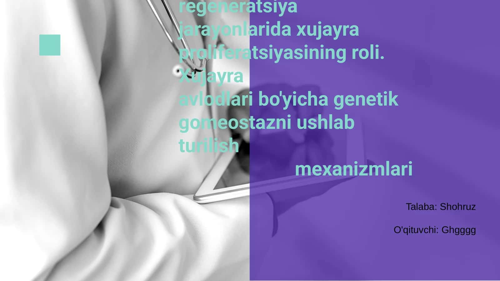 Xujayra proliferatsiyasi 1