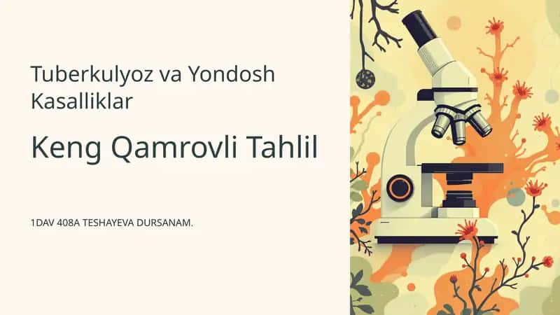 Tuberkulyoz va Yondosh Kasalliklar 1