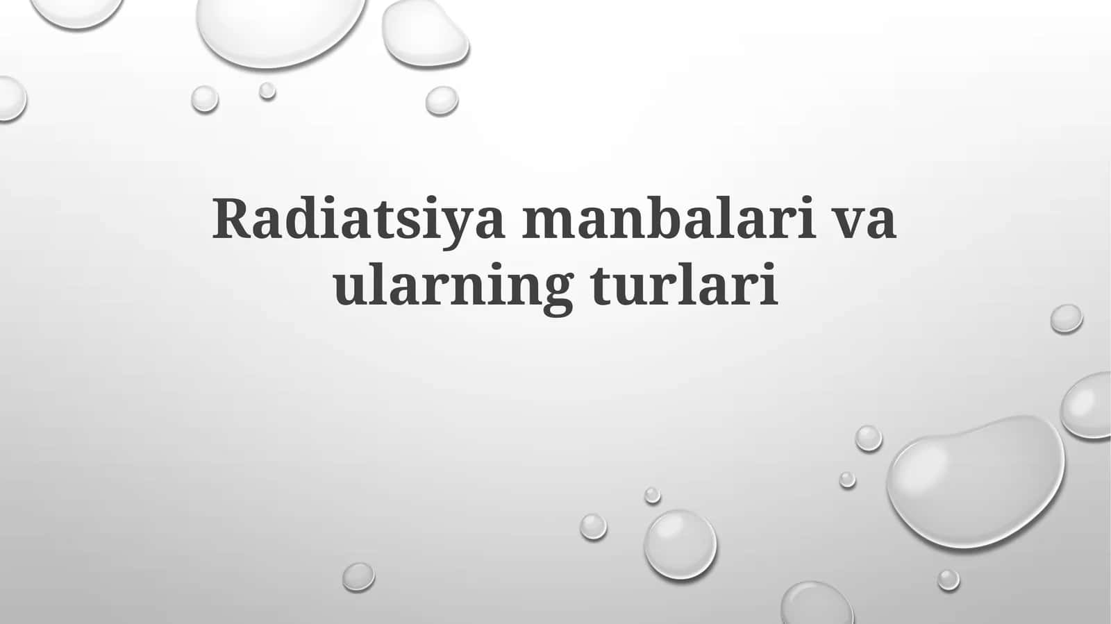 Radiatsiyamanbalarivaularningturlari 1