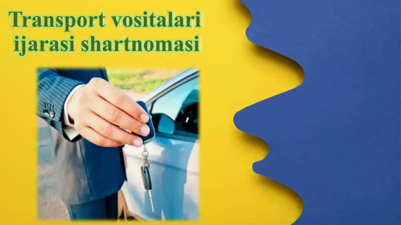 Transport vositalari ijara shartnomasi 1