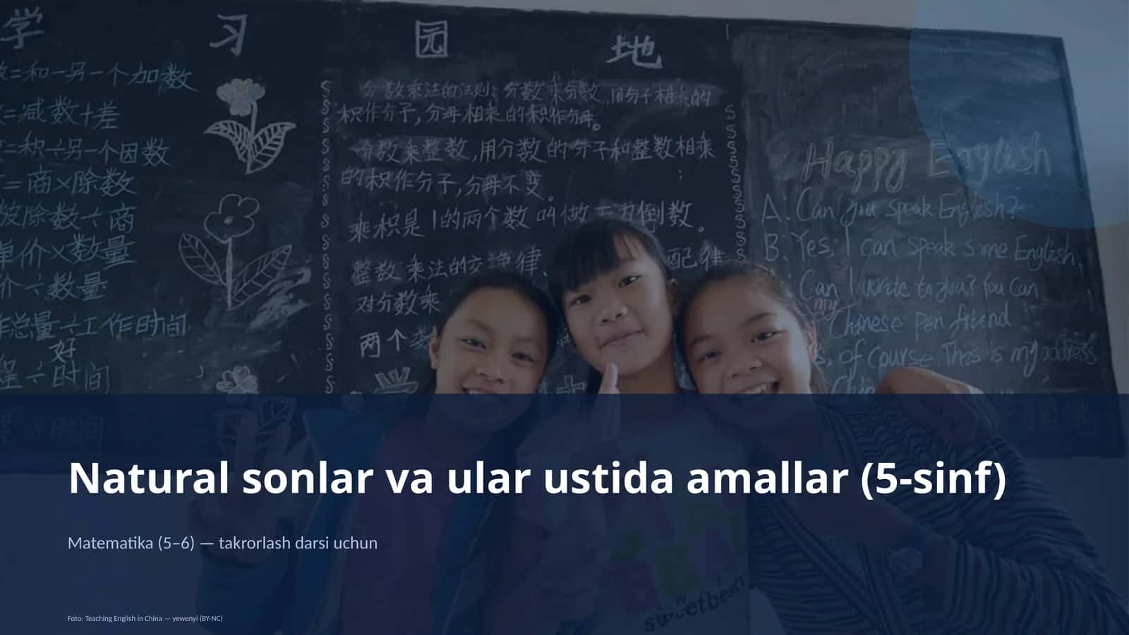 Natural sonlar va ular ustida amallar (5-sinf) 1