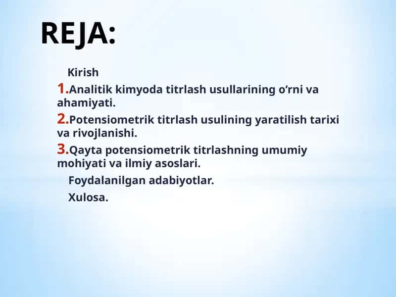 Potensiometrik titrlash usullari 1