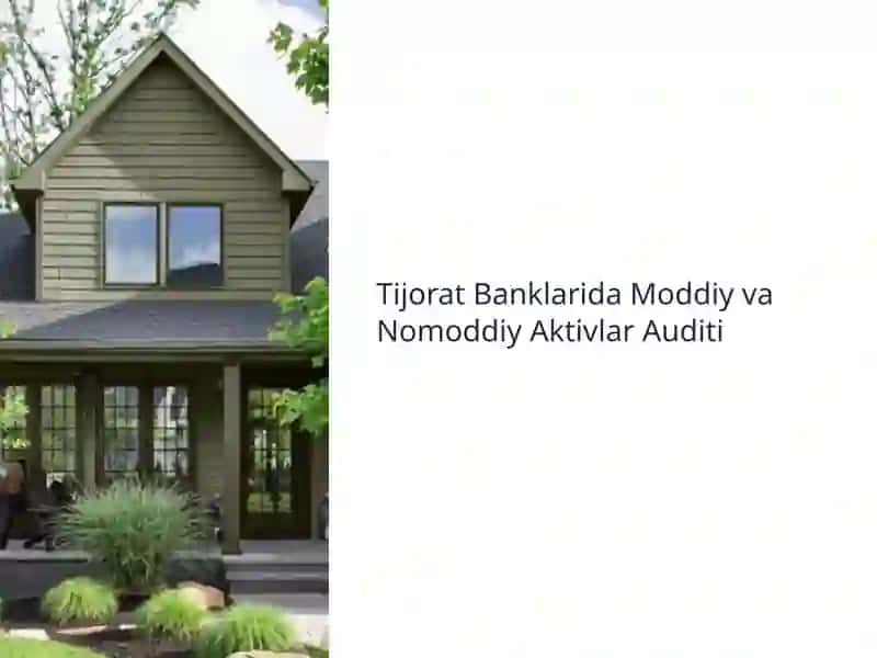Tijorat Banklarida Moddiy va Nomoddiy Aktivlar Auditi