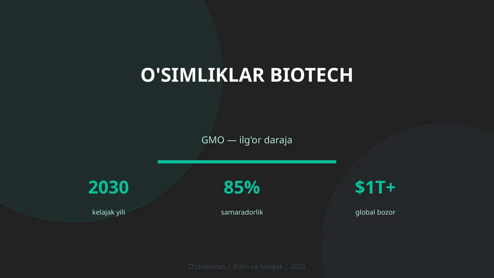 O'simliklar biotech 1