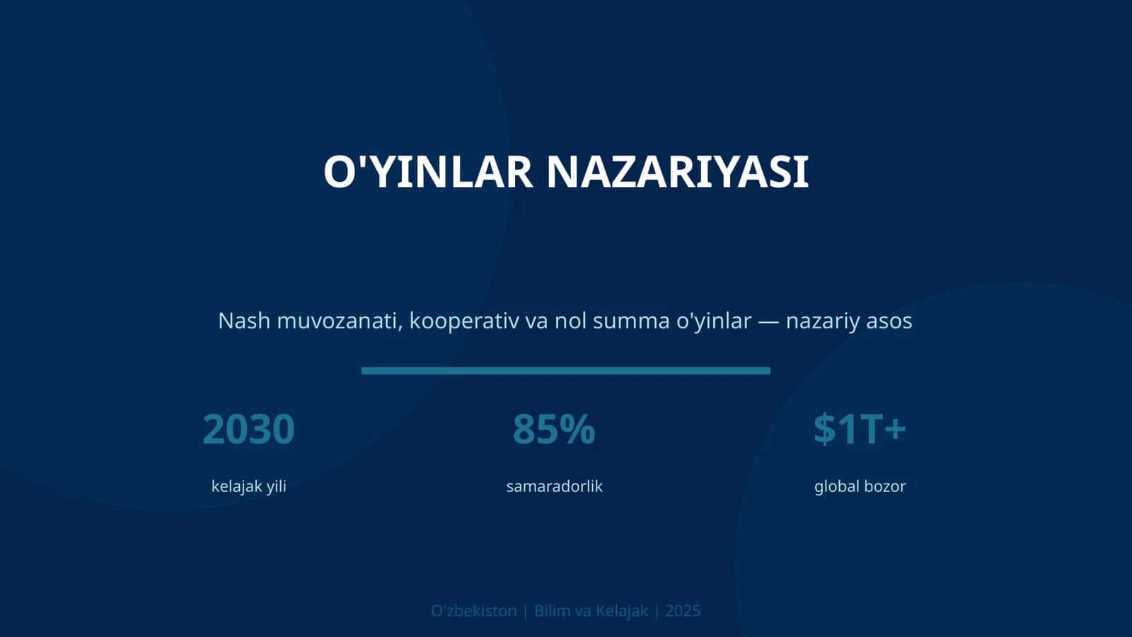 O'YINLAR NAZARIYASI 1