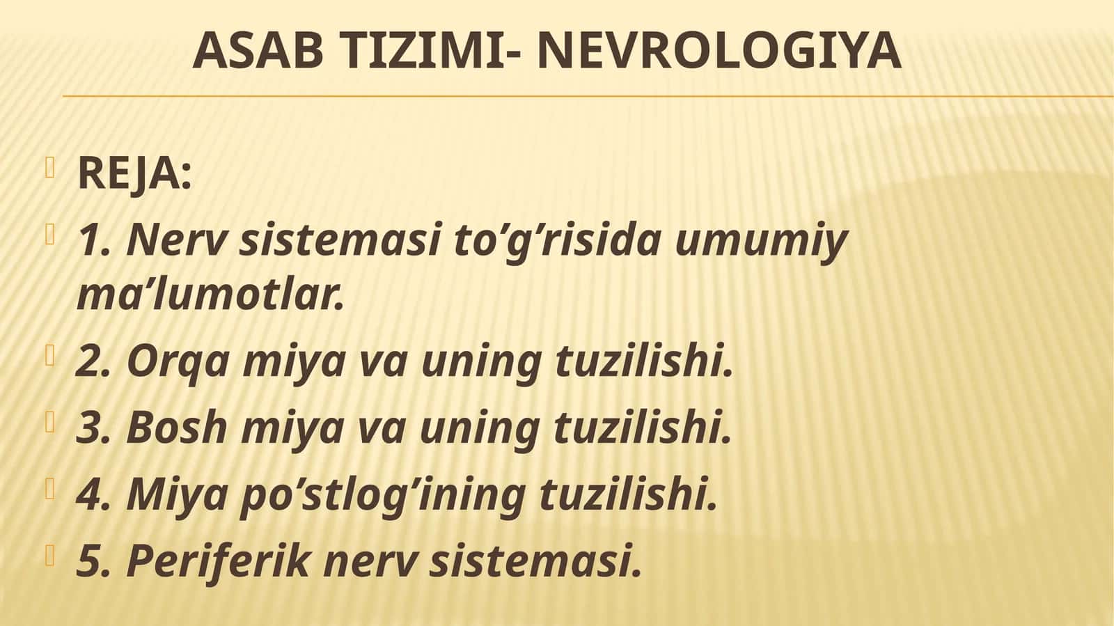 Asab tizimi-nevrologiya 1