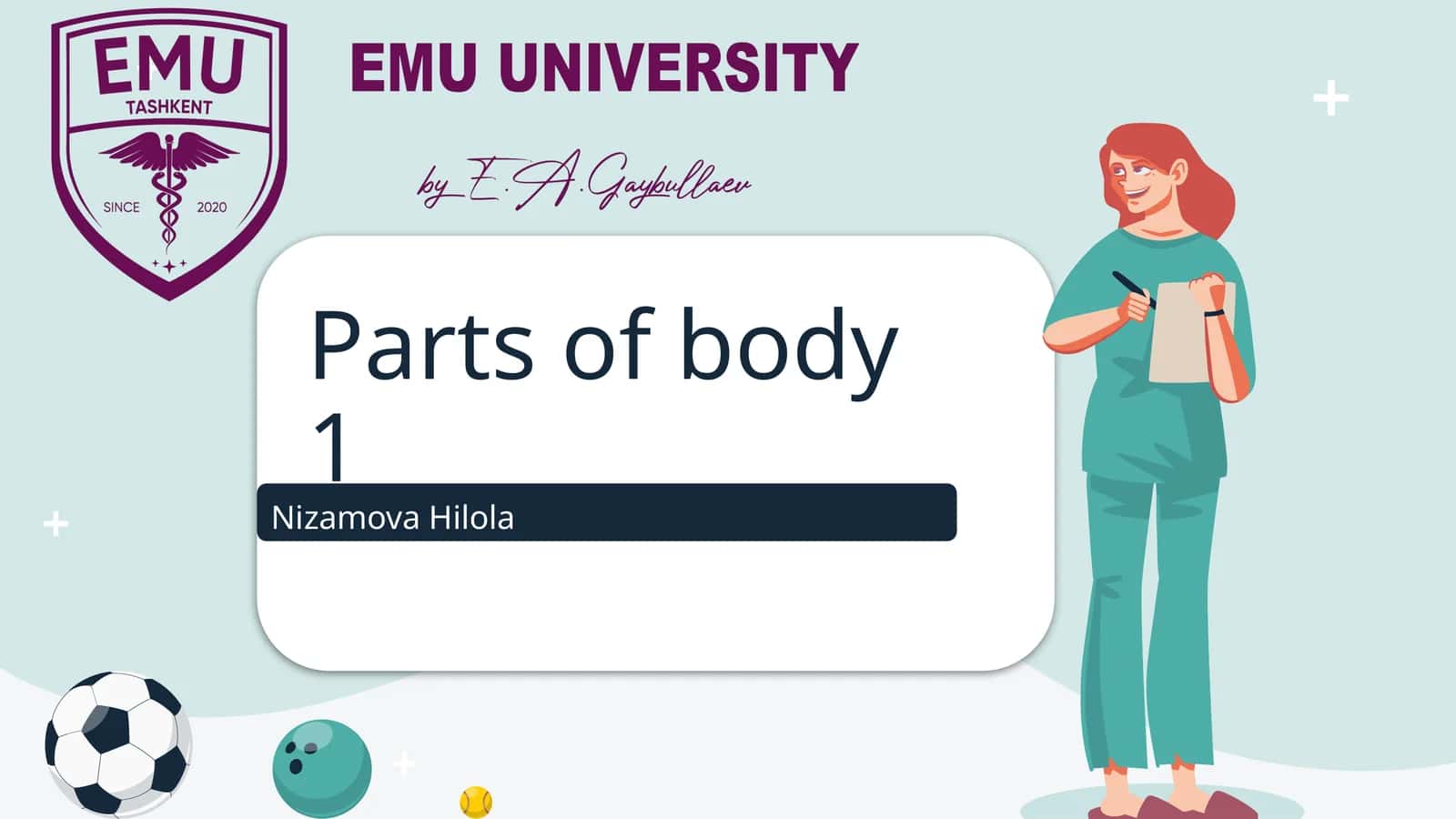 Parts of body 1