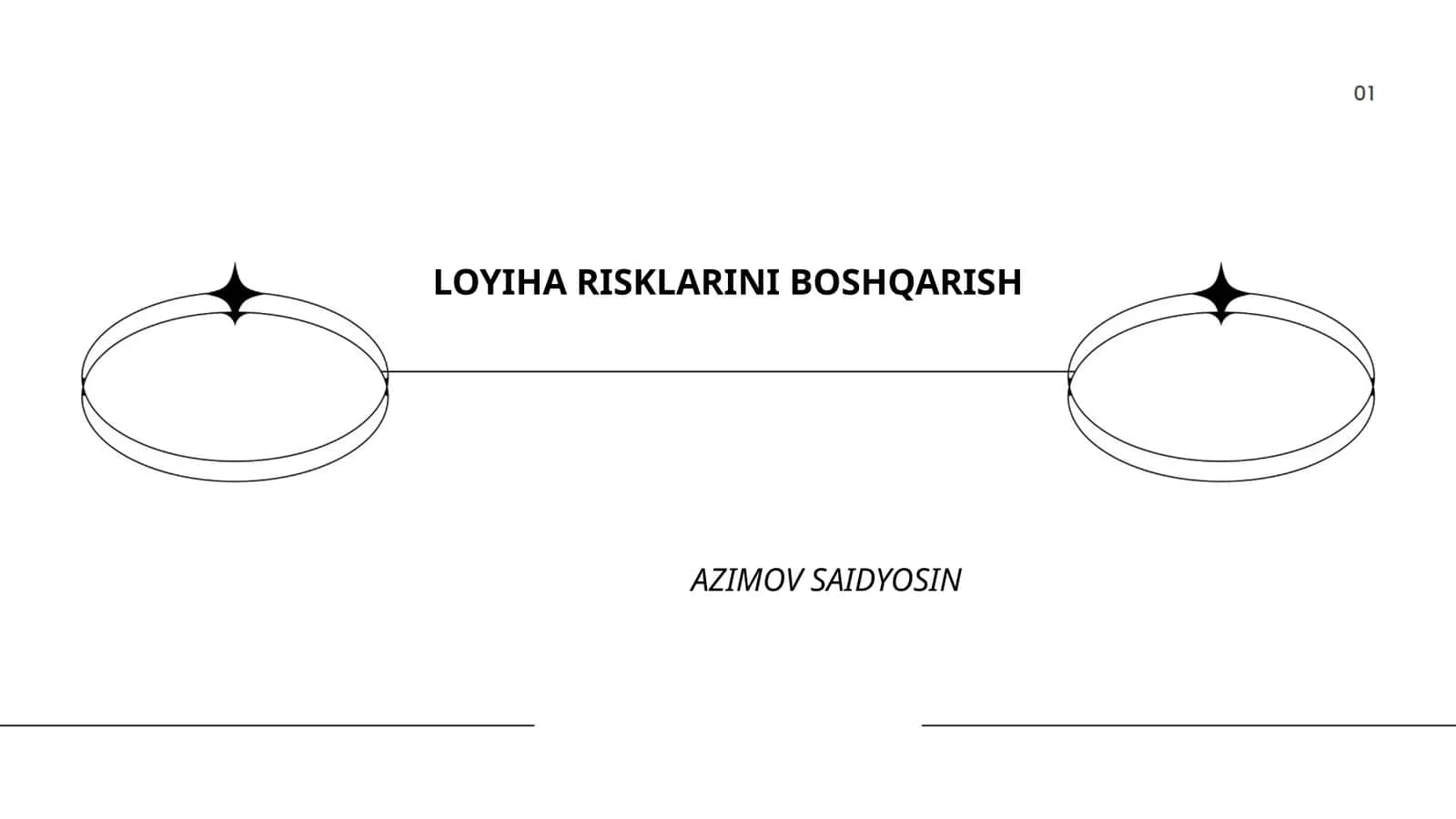 LOYIHA RISKLARINI BOSHQARISH 1