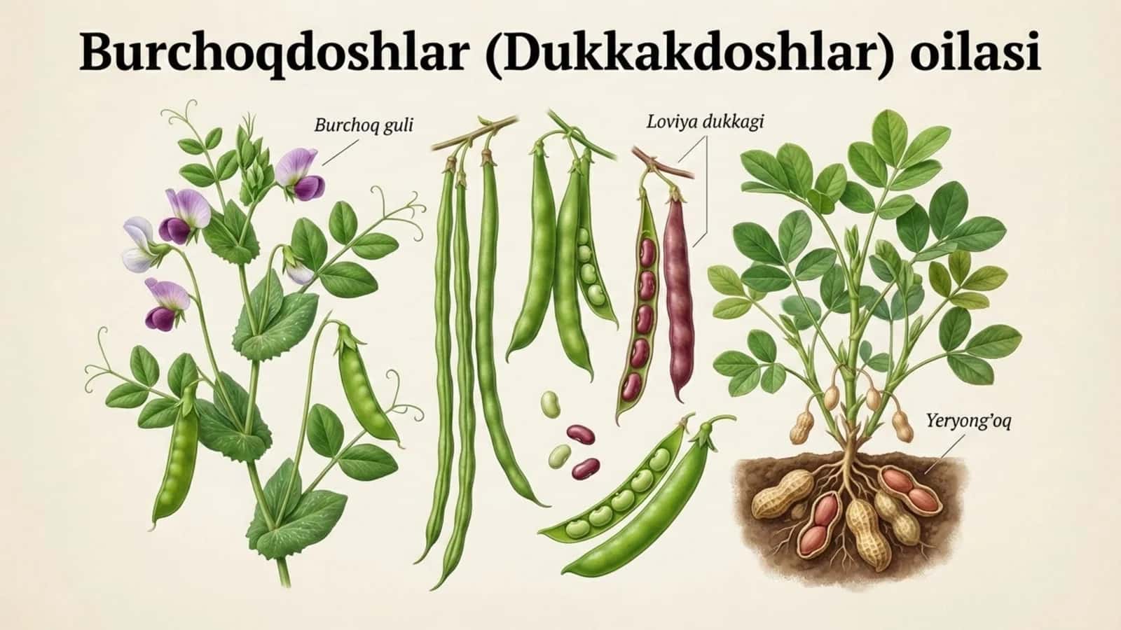 Burchoqdoshlar (Dukkakdoshlar) oilasi 1