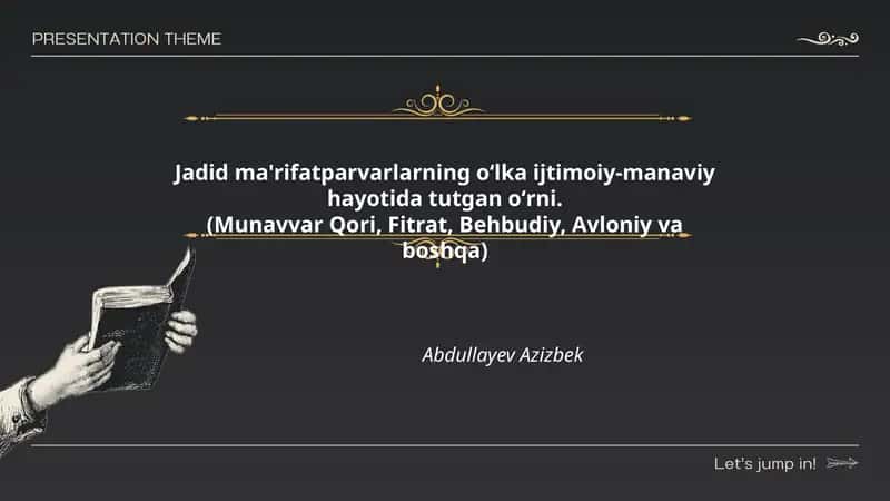 Jadid ma'rifatparvarlar harakati 1