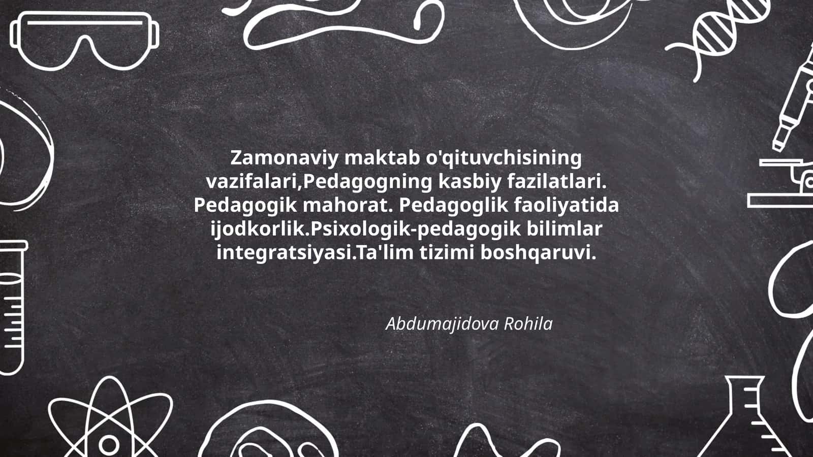 Pedagogning kasbiy fazilatlari 1