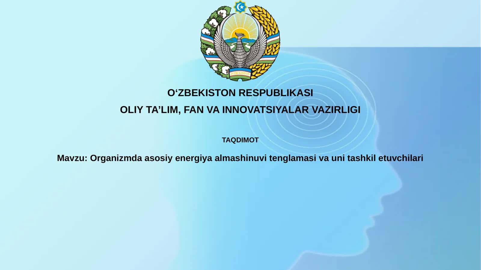 Asosiy Tenglama va Tarkibi 1
