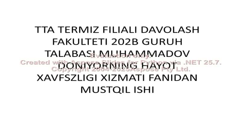 Yongin xavfsizligi asoslari 1